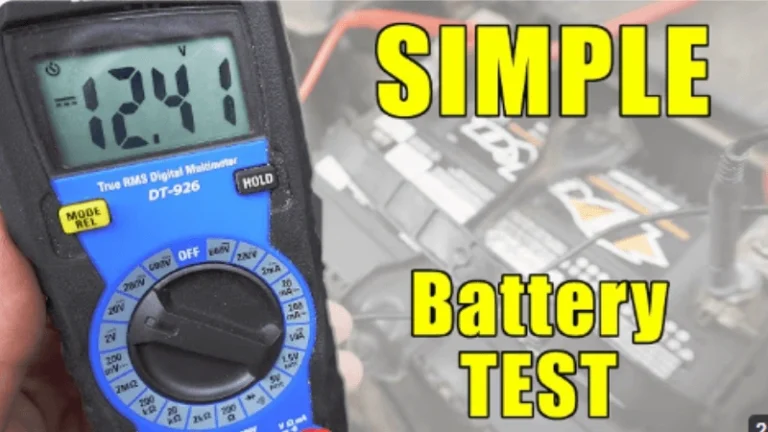 It is feature image on test a car batetry.