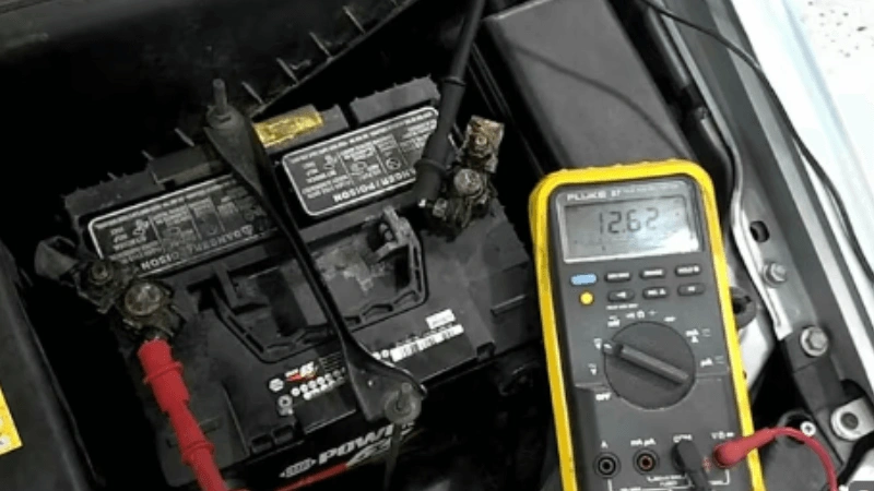 It is image on car battery test.