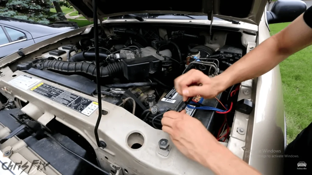 It is 1st step of alternator replacement.