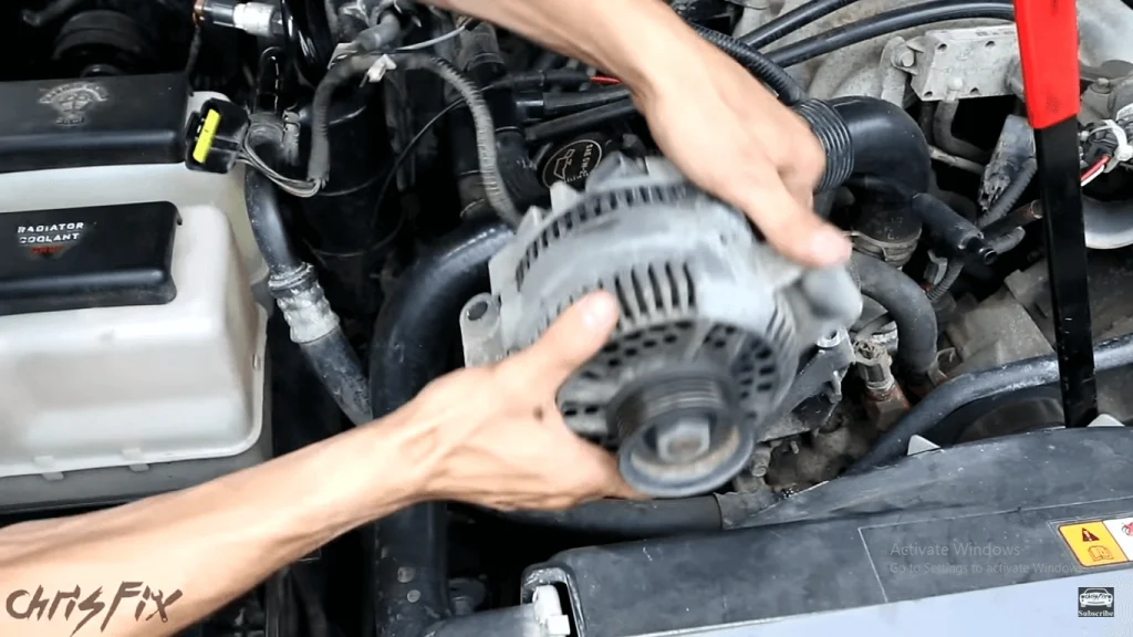 It is 5th step in alternator replacement.