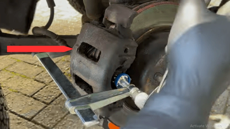 It is stuck callipers image in brake pads sticking.